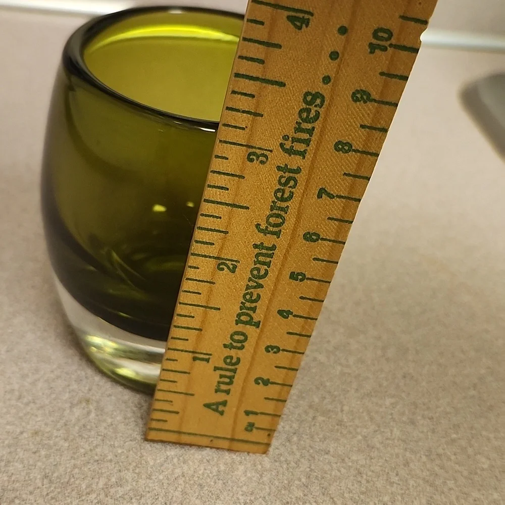 Crate & Barrel Green Votive - Fall Decor